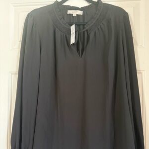 LOFT Black Sheer Women's Blouse